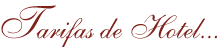 Tarifas de Hotel